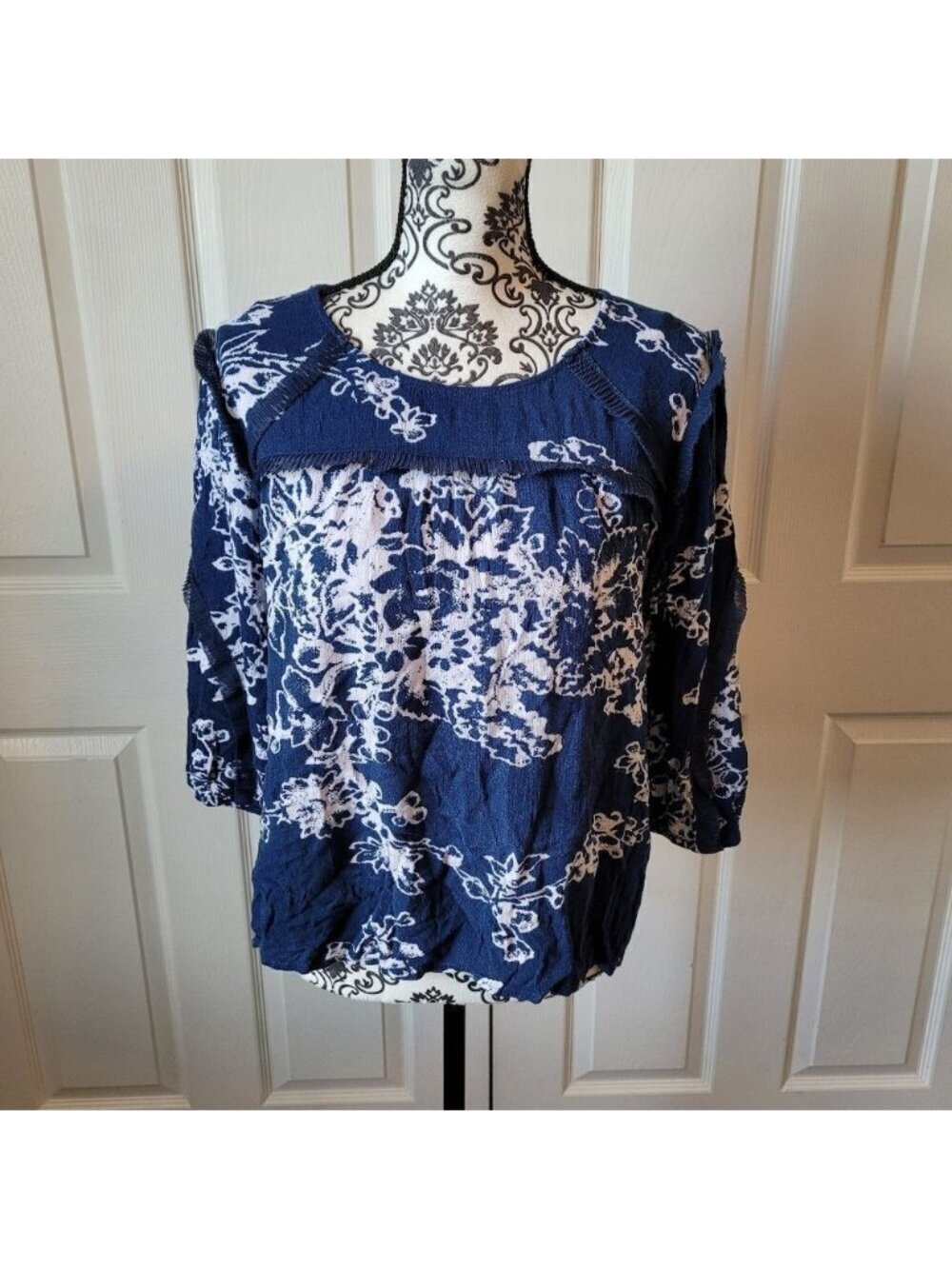 Vintage America boho Fringed top‎